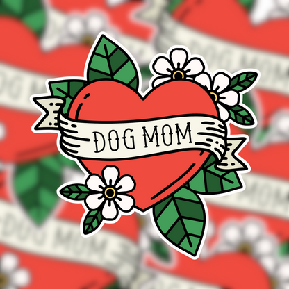 Dog Mom Tattoo Sticker