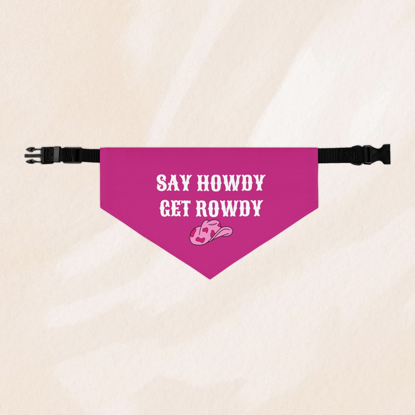 Cowgirl Say Howdy Get Rowdy Bandana Collar