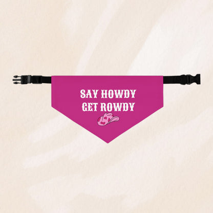 Cowgirl Say Howdy Get Rowdy Bandana Collar