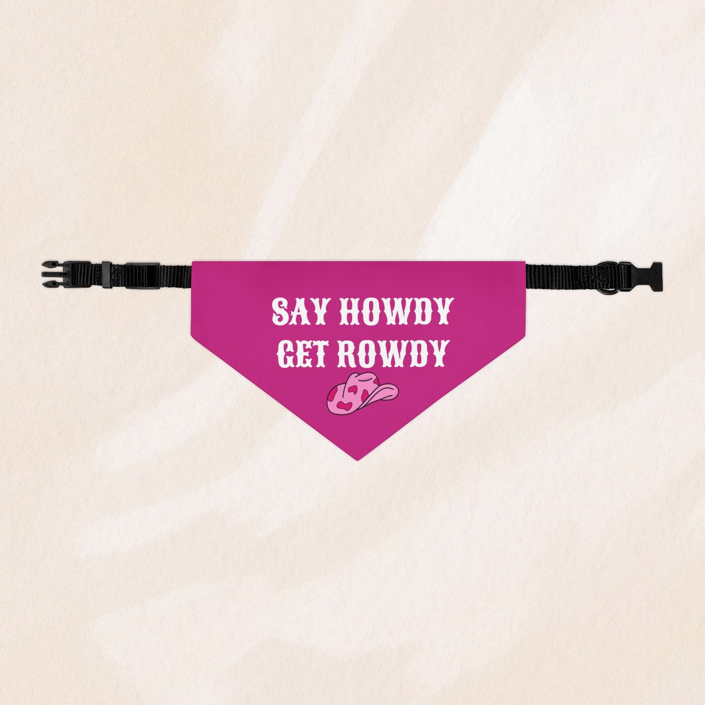 Cowgirl Say Howdy Get Rowdy Bandana Collar