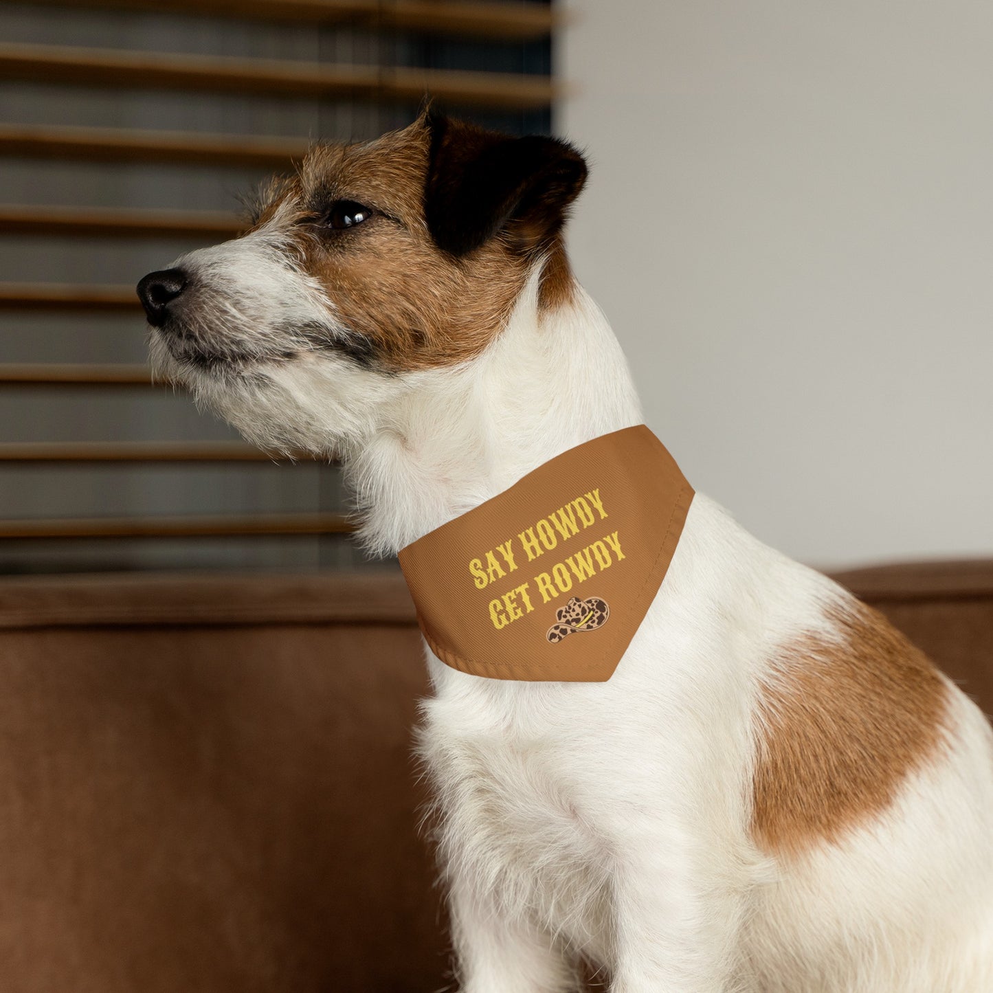 Cowboy Say Howdy Get Rowdy Bandana Collar