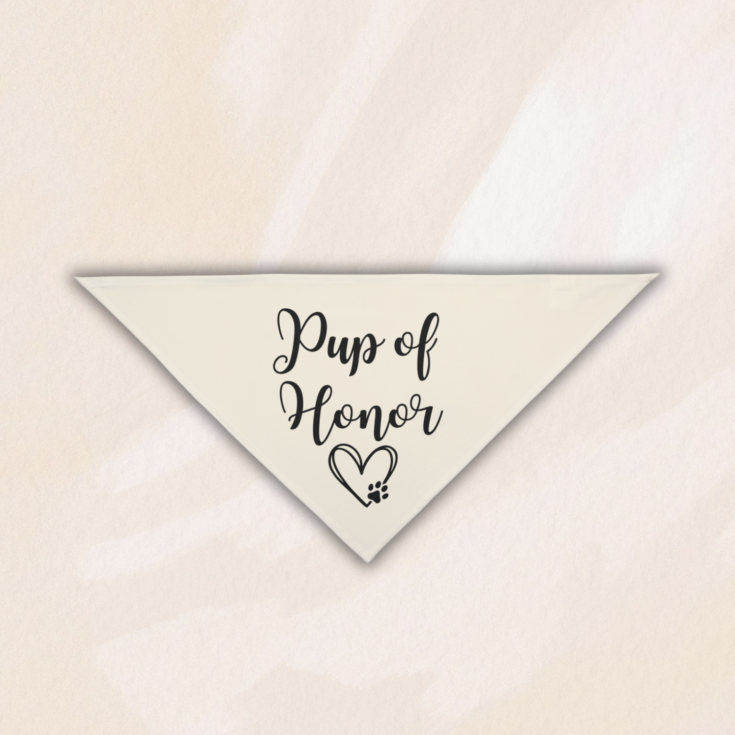 Pup of Honor Tie On Bandana