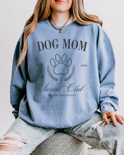 Dog Mom Social Club Crewneck Sweatshirt