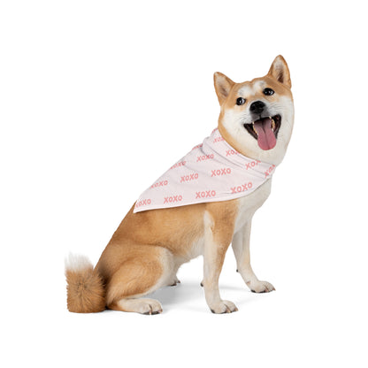 Valentine's XOXO Tie On Dog Bandana