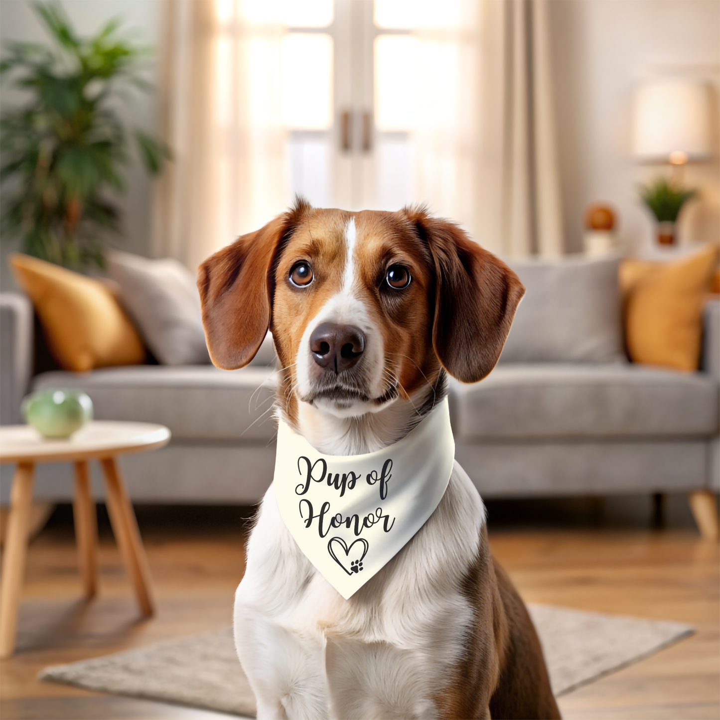 Pup of Honor Tie On Bandana