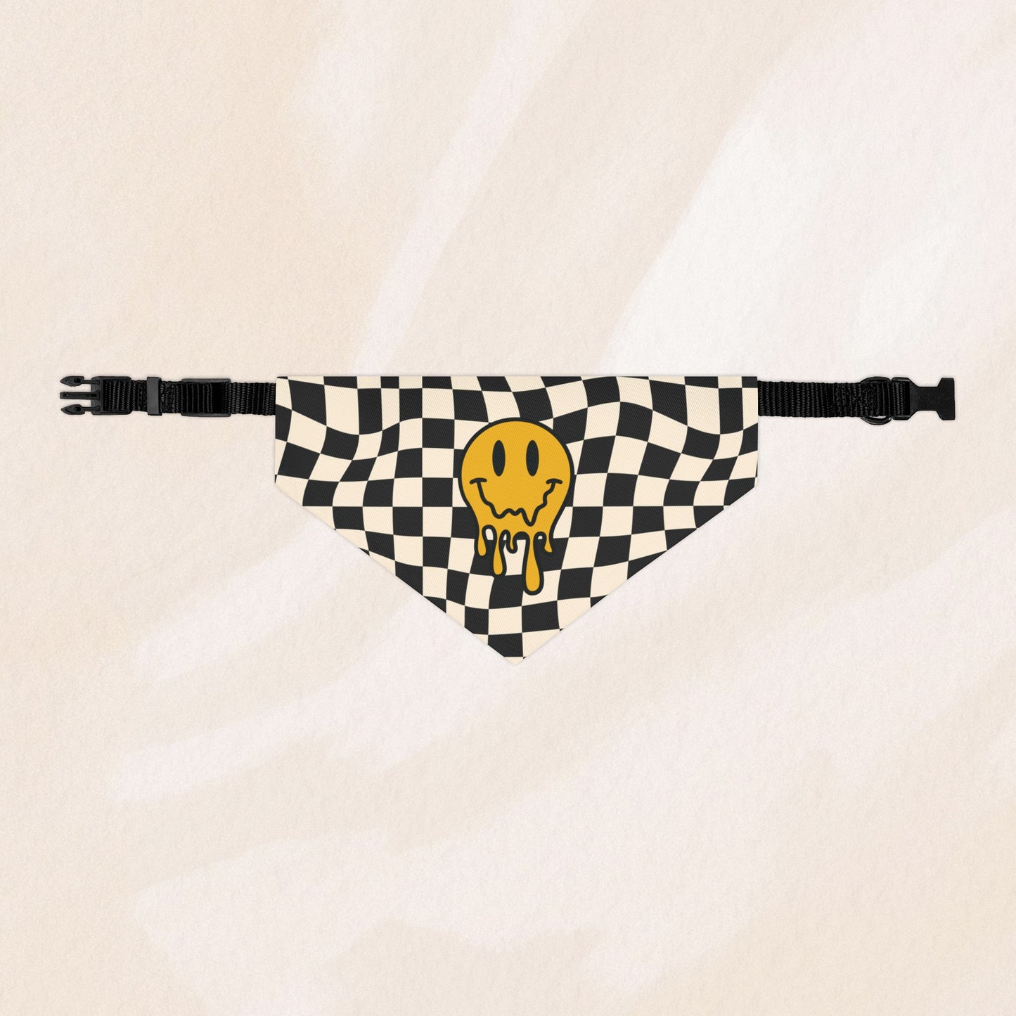 Retro Checkered Bandana Collar