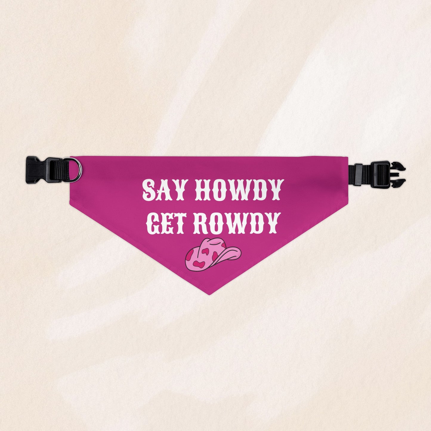 Cowgirl Say Howdy Get Rowdy Bandana Collar