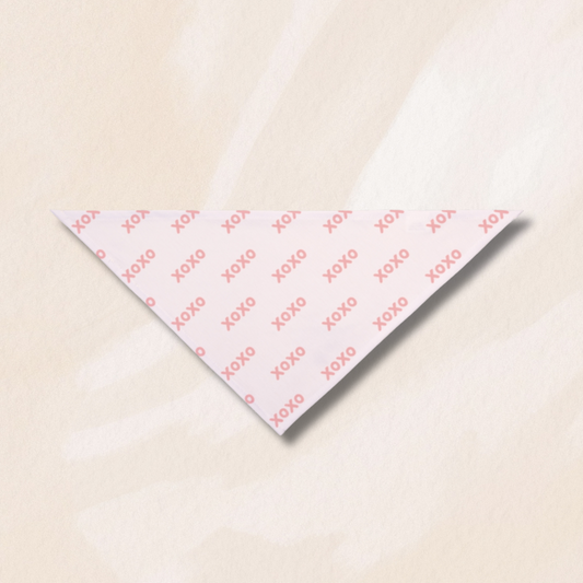 Valentine's XOXO Tie On Dog Bandana